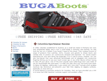 Tablet Screenshot of bugaboots.com